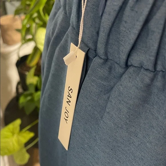 San Joy Blue High-Waist High Low Skirt - Picture 10 of 10